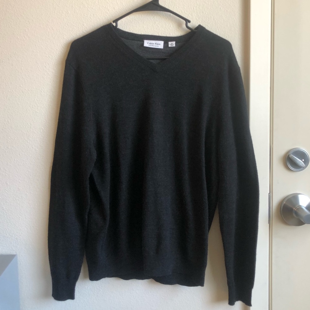 Calvin Klein Extra Fine Merino Vneck Sweater